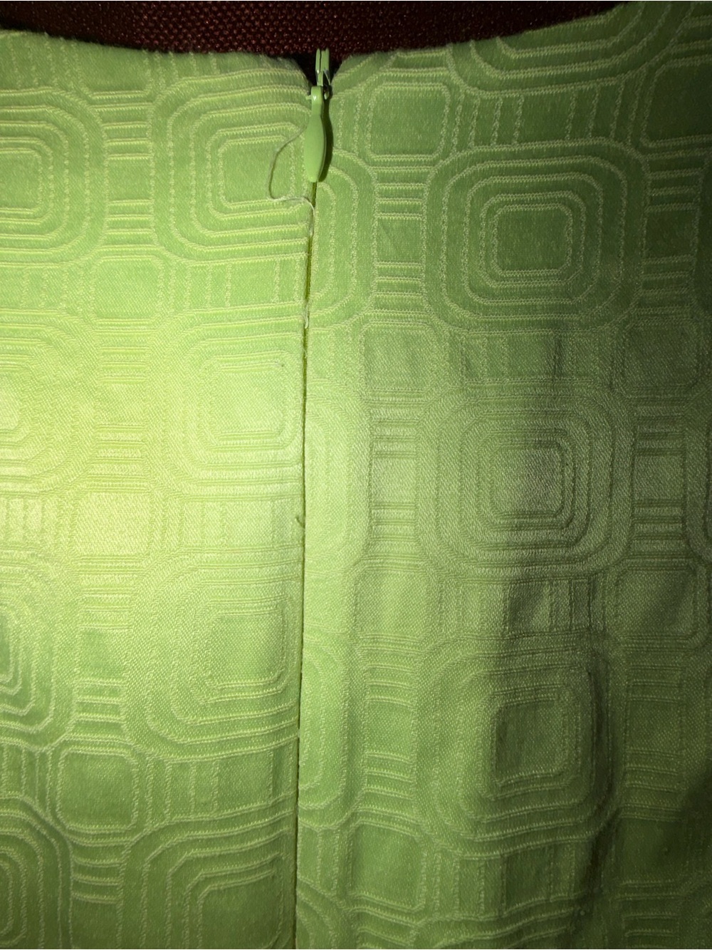 Rabbit Rabbit Rabbit Neon Lime Pleated Dress with Side Buttons - Picture 4 of 5
